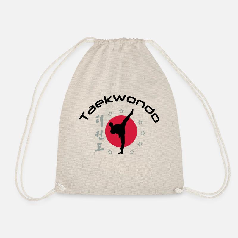 taekwondo_3 - Drawstring Bag - nature