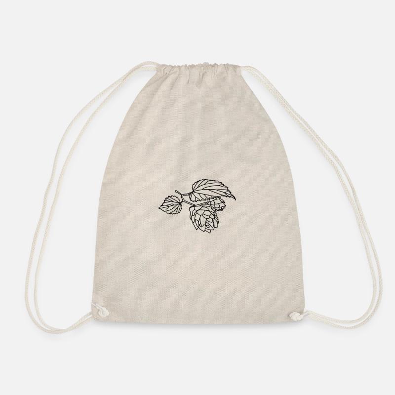 Hops bloom - Drawstring Bag - nature
