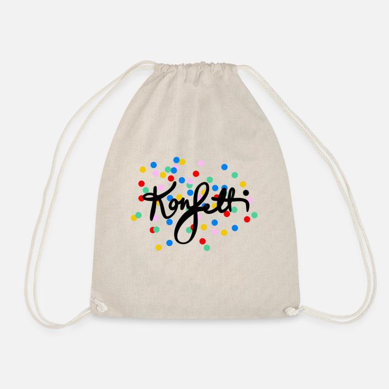 confetti - Drawstring Bag - nature