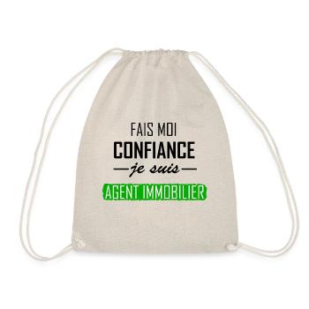 fais moi confiance je suis agent immobilier - Sac de sport léger - nature - Devant