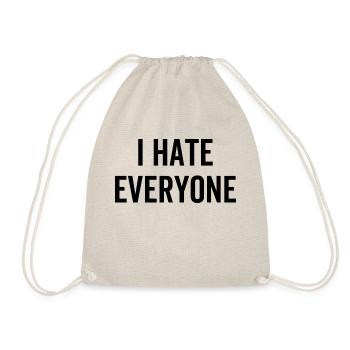 Je déteste tout le monde - Sac de sport léger - nature - Devant