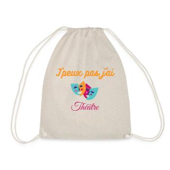 j peux pas j ai théâtre - Sac de sport léger - nature - Devant