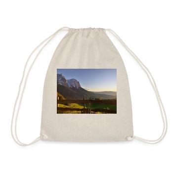 Südtirol Panorama der Schlern im Sonnenutergang - Turnbeutel - Natur - Vorne