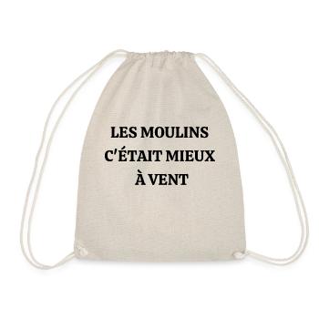 les moulins c'était mieux avant - Sac de sport léger - nature - Devant
