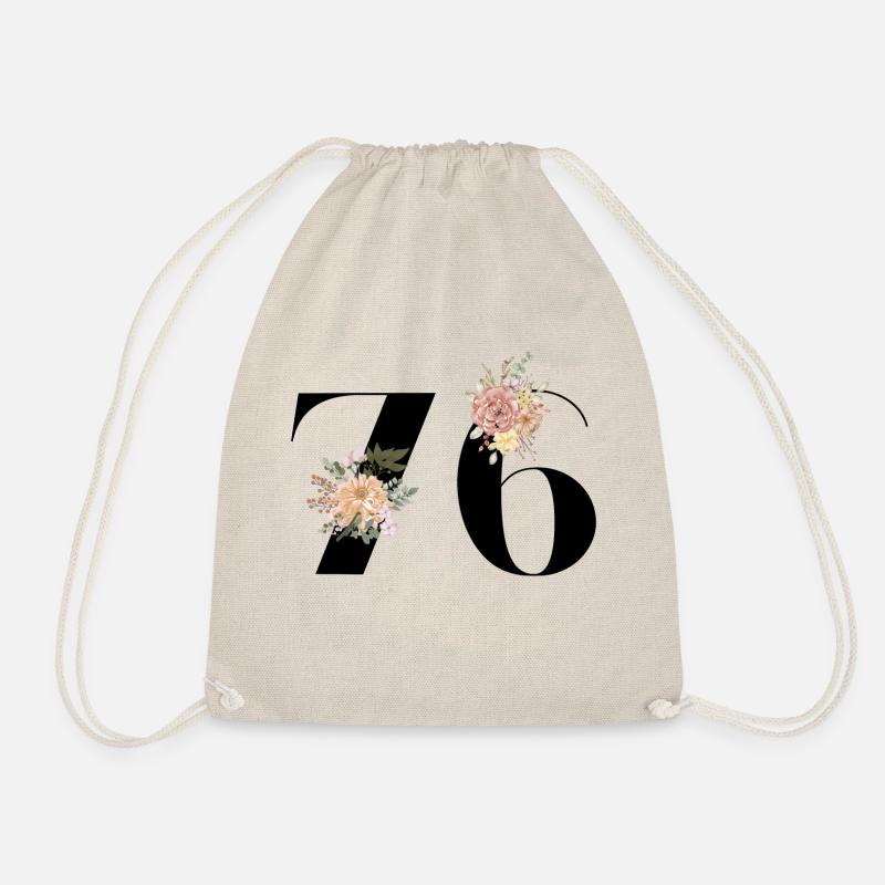 76e anniversaire fleuris (Cadeau de 76 ans) - Sac de sport léger - nature