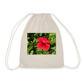 Hibiskus - Turnbeutel - Natur - Vorne