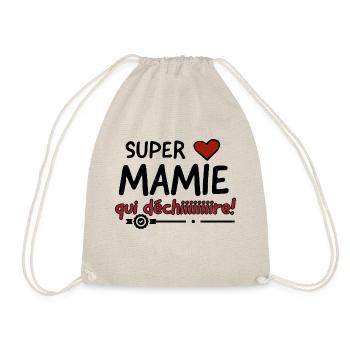 Super mamie qui déchire - Sac de sport léger - nature - Devant