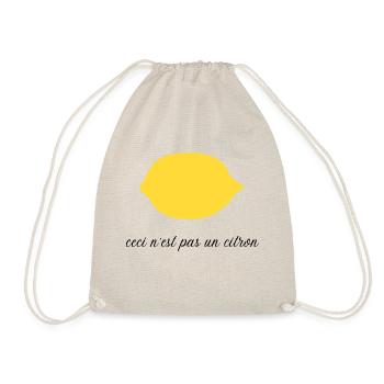 Ceci n'est pas un citron - humour - Sac de sport léger - nature - Devant