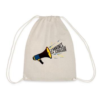 porte voix annonce couleur elcair humour 304 B - Sac de sport léger - nature - Devant
