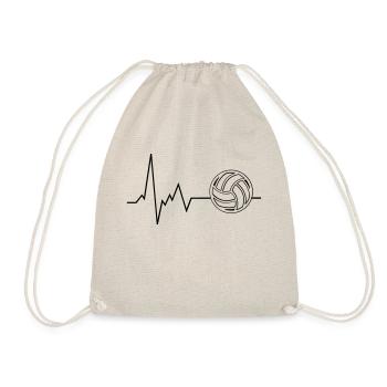 ECG de volley-ball Heartbeat - Sac de sport léger - nature - Devant