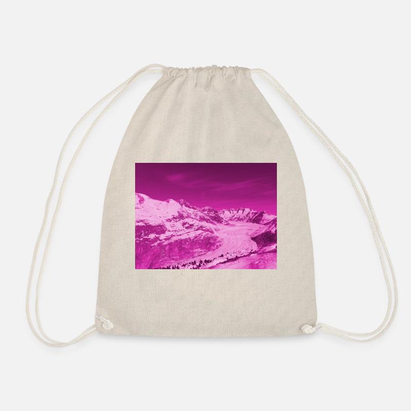 Aletschgletscher pink - Turnbeutel - Natur