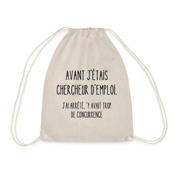avant j'étais chercheur d'emploi - Sac de sport léger - nature - Devant