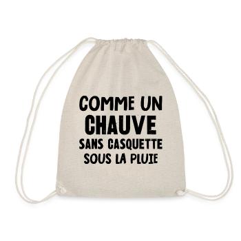 comme un chauve - Sac de sport léger - nature - Devant