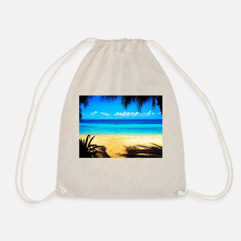 PARADISE BEACH - Drawstring Bag - nature