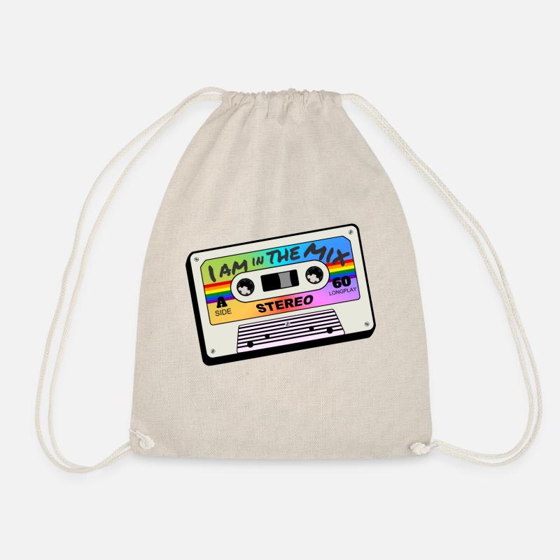 I am in the mix - Drawstring Bag - nature