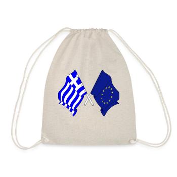 Flag of Greece, flag Europe - Drawstring Bag - nature - Front