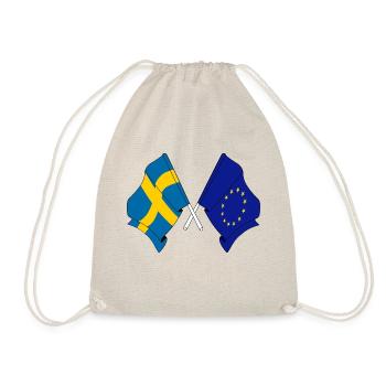 Flagge von Schweden, Europa - Turnbeutel - Natur - Vorne