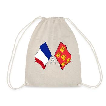 Flagge Frankreichs, Poitou Charentes gekreuzt - Turnbeutel - Natur - Vorne
