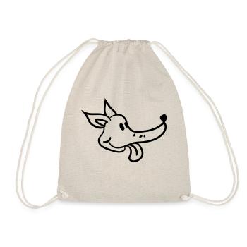 Visage de chien Petit Tête d’animal de compagnie Mignon - Sac de sport léger - nature - Devant