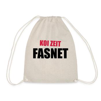 Koi Zeit Fasnet - Turnbeutel - Natur - Vorne