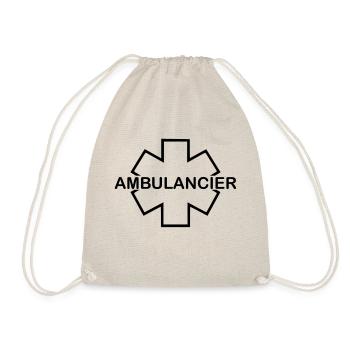 ambulancier entreprise logo - Sac de sport léger - nature - Devant