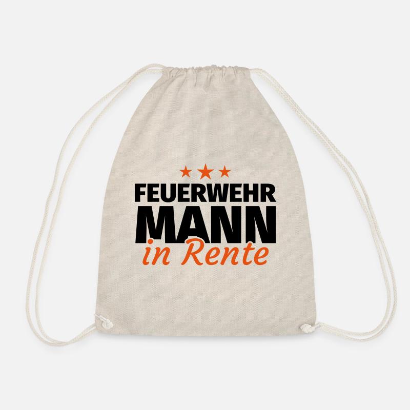 Feuerwehrmann Rente - Turnbeutel - Natur