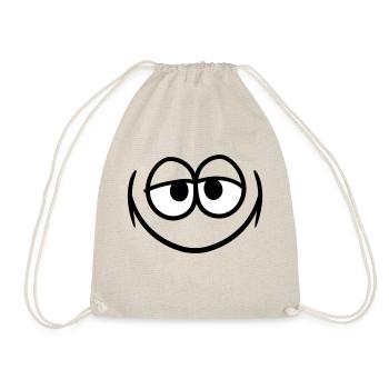 sourire cool sourire yeux heureux bouche visage luxure - Sac de sport léger - nature - Devant