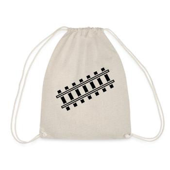 zug_gleis_f1 - Drawstring Bag - nature - Front