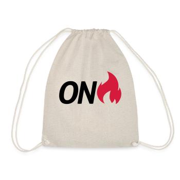on fire - Drawstring Bag - nature - Front