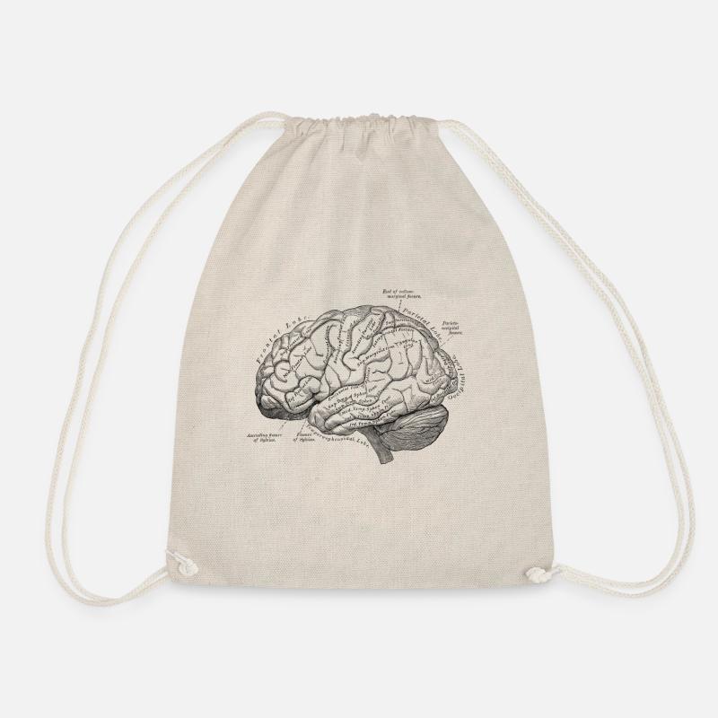 Human Body - Brain - Drawstring Bag - nature