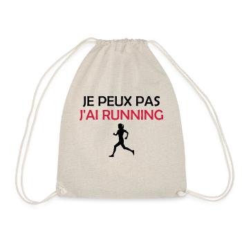 je peux pas j'ai running - Sac de sport léger - nature - Devant