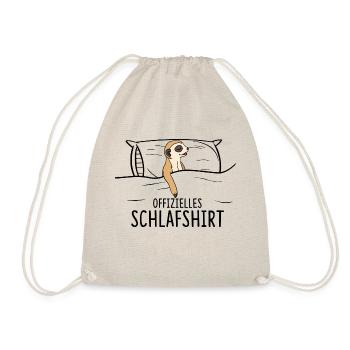 Offizielles SchlafErdmännchen Mangusten - Turnbeutel - Natur - Vorne