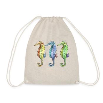 Seahorses - Drawstring Bag - nature - Front