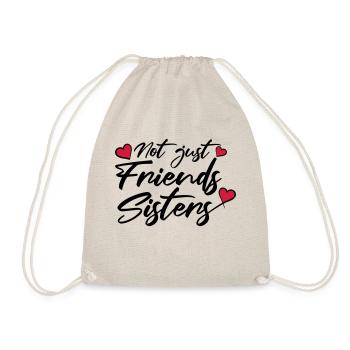 Hearts Friends Sisters - Drawstring Bag - nature - Front