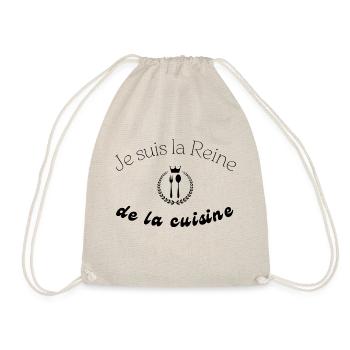 Je suis la Reine de la cuisine humour - Sac de sport léger - nature - Devant