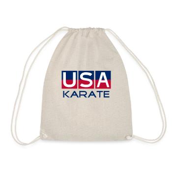 USA Karate - National Colors - United States - Drawstring Bag - nature - Front