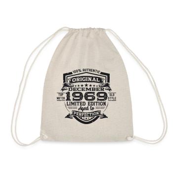 Born December 1969 53rd birthday gift - Drawstring Bag - nature - Front