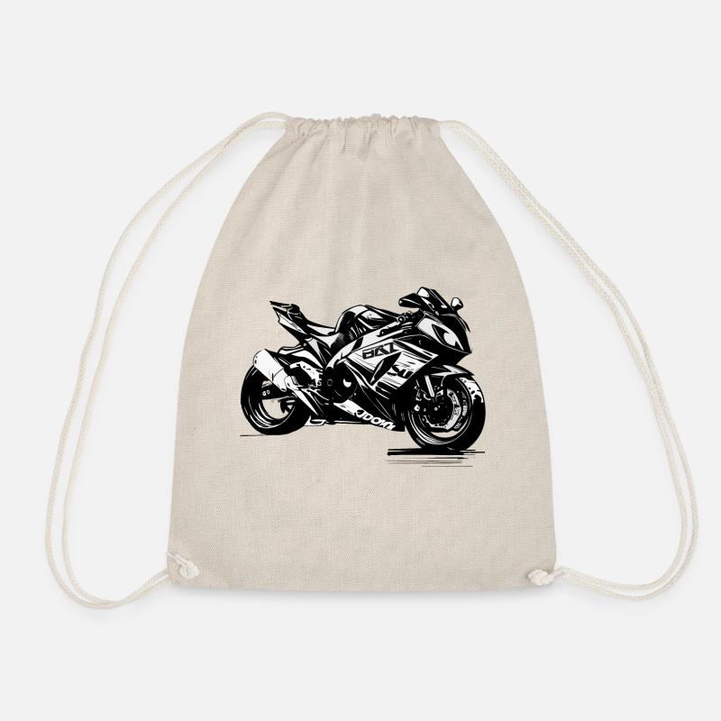 Zeigen Sie Ihren Stil mit unseren Motorradlogos - Turnbeutel - Natur