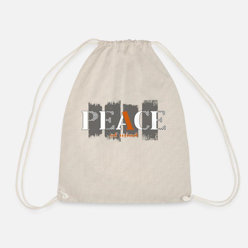 Peace of Mind T-shirt Design - Drawstring Bag - nature