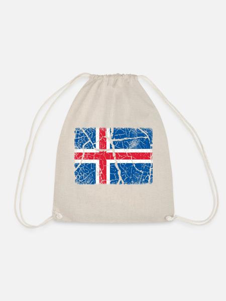Flagge Island - Turnbeutel - Natur