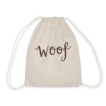 Woof - Drawstring Bag - nature - Front