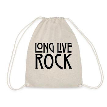 Long Live Rock - Drawstring Bag - nature - Front