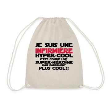 une infirmière hyper-cool - Sac de sport léger - nature - Devant