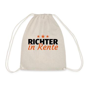 Richter Rente Ruhestand Geschenk - Turnbeutel - Natur - Vorne