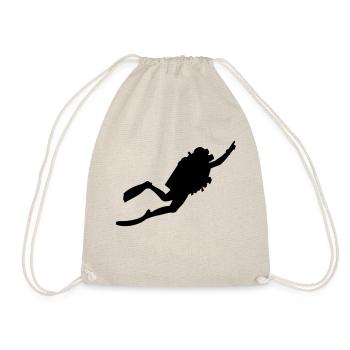 diver - Drawstring Bag - nature - Front