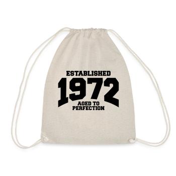 aged to perfection established 1972 (uk) - Drawstring Bag - nature - Front