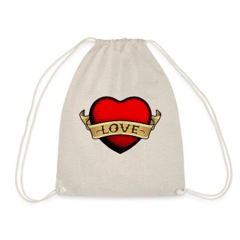 amour coeur love heart - Sac de sport léger - nature - Devant