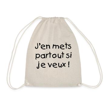 Je m'en mets partout - Sac de sport léger - nature - Devant