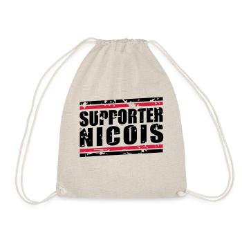 Supporter Nicois vintage - Sac de sport léger - nature - Devant