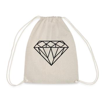 Diamond - Drawstring Bag - nature - Front